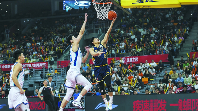 贝博体育直播的CBA篮球比赛精彩画面